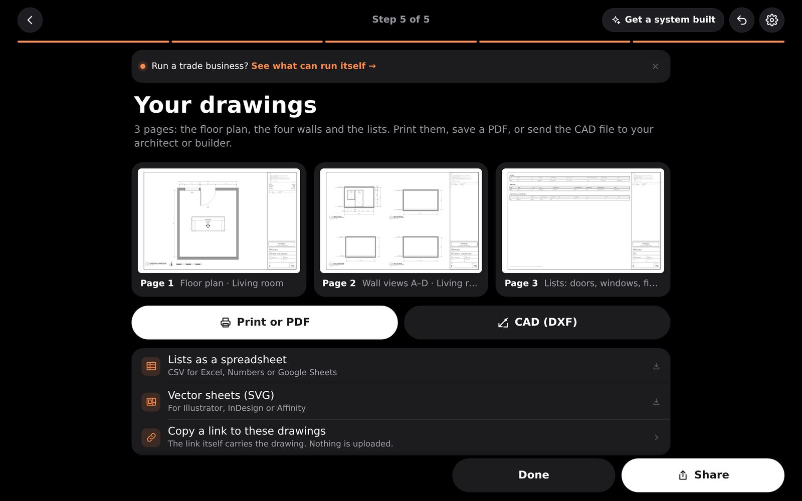 Your drawings.